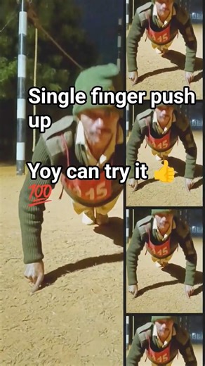 commando Singal finger push up #song #haryanvisong #punjabisong #army