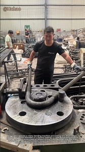 Industrial Steel Bending: Heavy-Duty Rotary Machine Handles Arm-Thick Rebar | Factory Power Tools