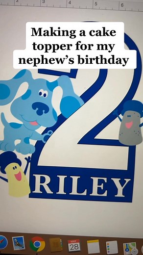 DIY Blue's Clues Cake Topper Tutorial