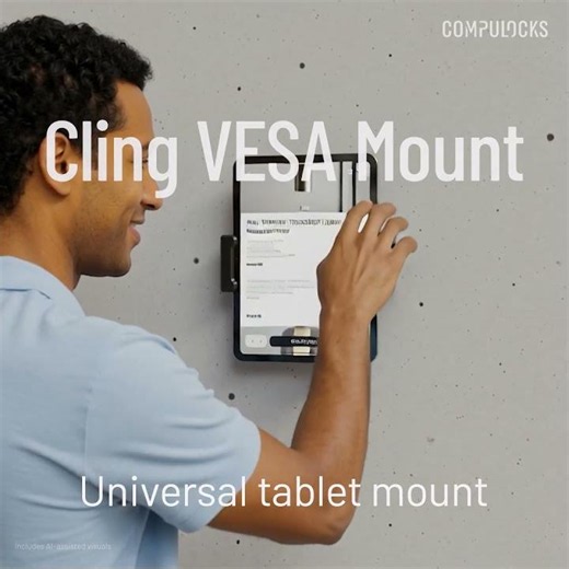 Cling VESA Mount: The Ultimate Universal Tablet Mount | Compulocks
