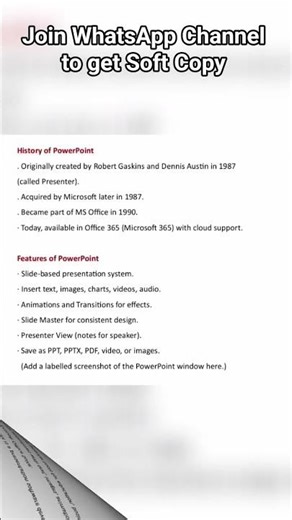 Template For Creating Project File on MS PowerPoint || #ytviralshorts #knowledgeispower #ytshortsv