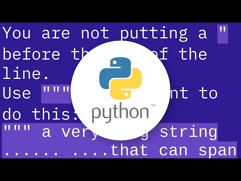 python: SyntaxError: EOL while scanning string literal