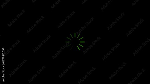 Loading icon template design, use for refresh and waiting process website and application progress..4k video ....