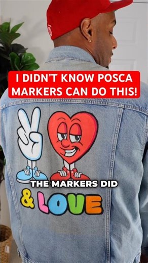 Can Posca Markers Paint On Clothing? (Kinda) 🤯 #art #painting #drawing