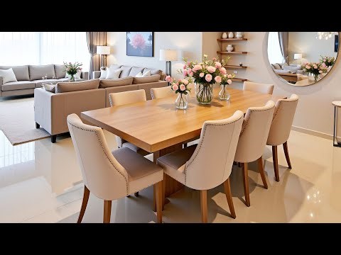 New Modern Dining Room Design Ideas 2025 Best Stylish Dining Tables & Living Room Decorating Trends