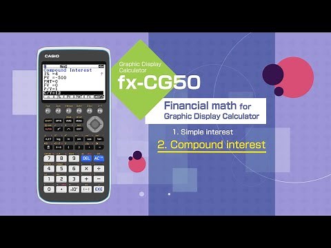 CASIO Graphic Display Calculator －Financial Math 2.Compound Interest