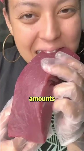 For this reason you shouldn’t eat the black part of the tuna. #tuna #seafood #science #foryou