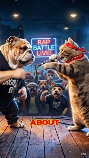 Hip-hop Rap Battle:Dog vs Cat😹🐕🎤#shorts