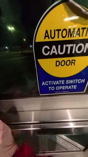 Exiting through the front Horton Automatic Doors at the P2 Building at WSU in Wichita, KS