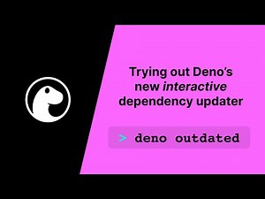 New in v2.2 — Trying out Deno's new interactive dependency updater