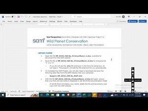 Excel 2016 | Modules 5-8: SAM Capstone Project 1a | Wild Planet Conservation #newperspectives