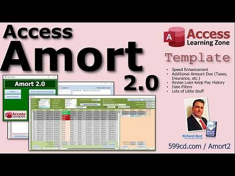 Microsoft Access Loan Amortization Template 2.0 - Introduction for New Users. Welcome!