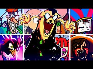 ELASTIC DESTRUCTION V2 but Every Turn a Different Character Sings🎙(FNF Elastic Destruction BETADCIU)