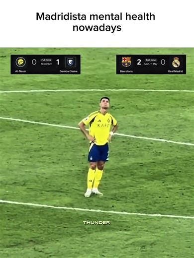 Madridista mental health nowadays🥲#shortfeed #ronaldo