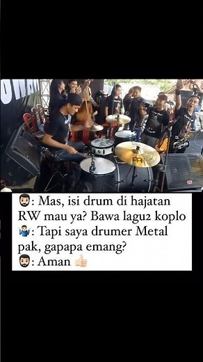 KETIKA DRUMER METAL DISURUH MAIN KOPLO! 📹 TT @alfientacik147