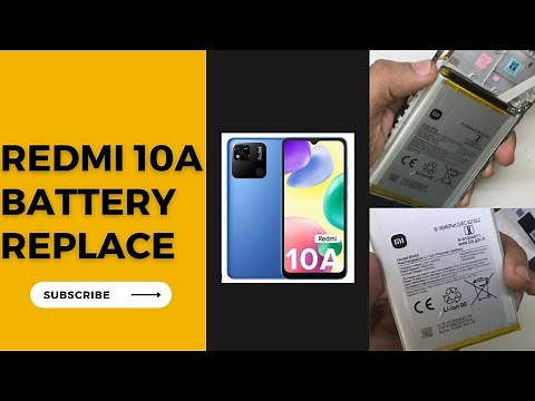 Redmi 10A battery replacement | how to change redmi 10a battery#redmi10a #new #repair ‪@HelloPhones‬