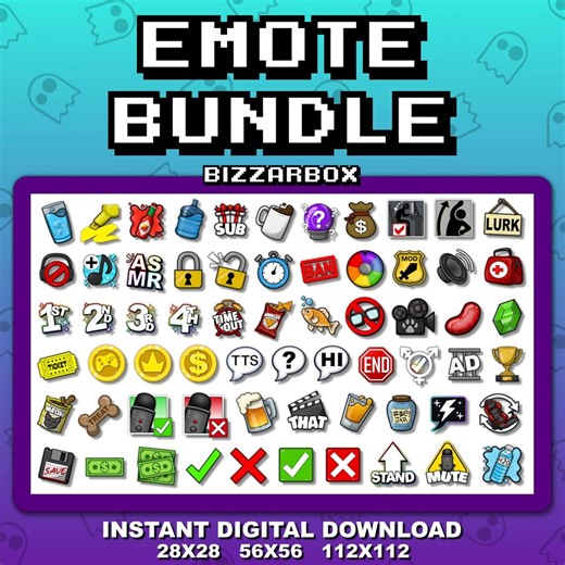 CHANNEL POINTS EMOTE Mega Bundle for Twitch / Channel Point Icon Emotes / Twitch Reward Emotes / Streamer Assets / Emote Pack - Etsy