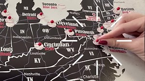 Baseball Stadium Tour Map | Vintage Ballpark Bucket List | Personalized Baseball Gift | Sports Bar Decor | Executive Map Premium Materials - Etsy