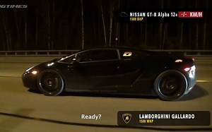 兰博基尼盖拉多 vs 日产GTR vs 警车