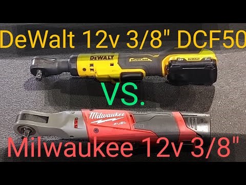 Milwaukee M12 3/8" ratchet VS. DeWalt 12v 3/8" ratchet. Honest review.