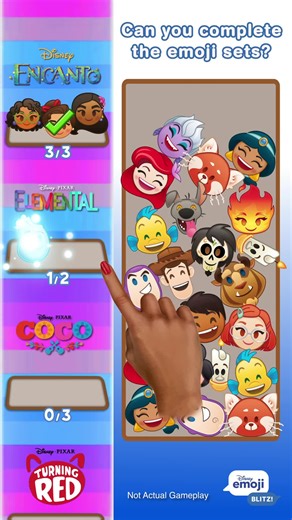 Collect and play with hundreds of Disney, Pixar and Star Wars emojis like never before in an exciting matching game! | Disney Emoji