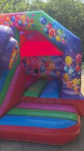 15 X 12 3d Disco Multicoloured Slide Bouncy Castle