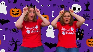 👿 NEW SONG #3 👿 for #Halloween Who needs Heads & Shoulders at this time of year when you can have Horns & Fangs instead! Join in with this spooky body part song! Enjoy! 🦴👻🎃🕷👿🦴 | Singing Hands