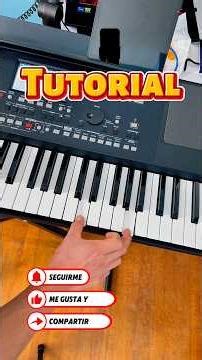 Modo tutorial- Ya viene Amaneciendo-#musicaparabailar#entretenimiento#piano#teclados #music
