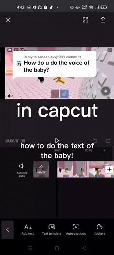 How to Add Baby Voice Effect in CapCut: Tutorial