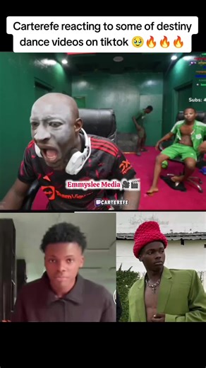 Carterefe Reacts to Destiny's Dance Videos on TikTok