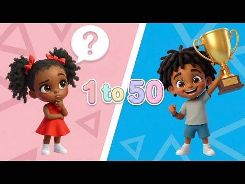 CAN YOU COUNT TO 50?🔥 Sing Along 🎵| Fun Counting Song For Kids | Cece & Caleb