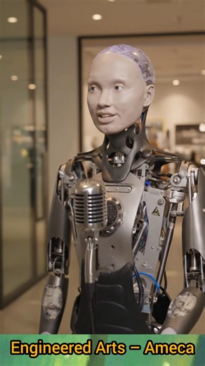 Meet Ameca #EngineeredArts #HumanoidRobot #SocialRobots #AI2026 #FutureTech #Robotics #ai #smart