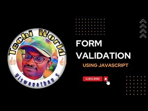 Form Validation | Using JAVASCRIPT | தமிழ்