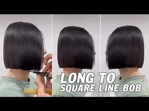 How to cut a Perfect A Line Bob | Perfect Long to Line Bob Haircut Tutorial Step by Step