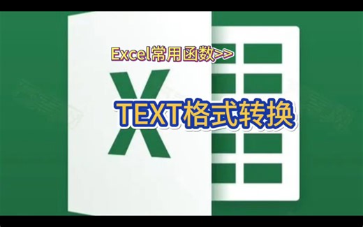 Excel常用函数text格式转换函数