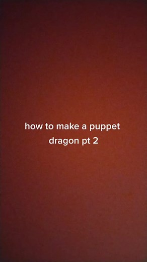 how to make a dragon puppet pt2#dragonpuppet #puppetdragon #popular #viral #fyp #fy
