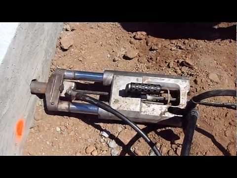 Stressing the Post Tension Cables