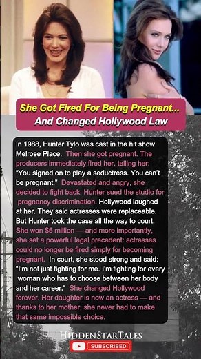 Hunter Tylo Got Fired For Being Pregnant... And Changed Hollywood Law