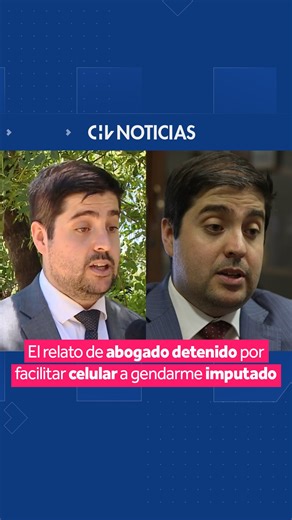 Chilevisión Noticias on Instagram: "🔴 De manera exclusiva, #CHVNoticias conversó con el abogado Gabriel Zambrano, quien fue detenido por facilitar un celular al gendarme imputado. Mientras Zambrano visitaba al acusado por corrupción, un oficial de la institución lo sorprendió mostrándole su celular al defendido en la zona de tránsito, por lo que se emitió una orden de detención. 👉 Zambrano afirmó que “jamás” entregó su celular y detalló que es común que la defensa baje al lugar con objetos tec