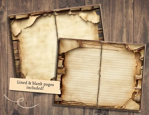 Library of Alexandria Junk Journal Kit, Digital Scrapbook Paper, Ancient Greece Printable, Book Pages, Vintage Ephemera, Dark Academia Cards - Etsy