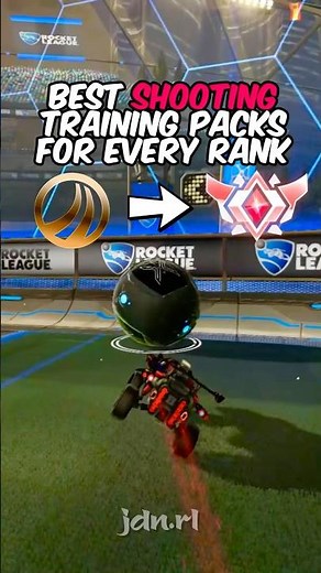 Best SHOOTING training packs for every rank 🚀 | #rocketleague #tips #rankup #code #tutorial