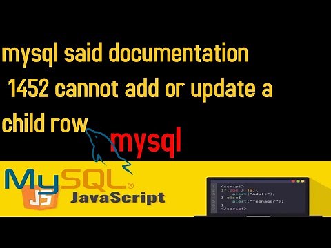 ERROR 1452: Cannot add or update a child row: a foreign key constraint fails