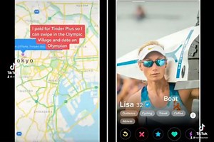 TikToker put Tinder location to Olympic Village ‘to fall in love' with Olympian