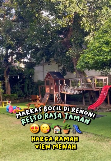 Resto rasa taman di seputaran Renon, Denpasar nih 😍😍😍 selalu betah tiap main kesini!! Memang andalan buat beragam acara keluarga, family time, ataupun sekedar kumpul. Buat menu barunya ada free thai tea / iced tea loh! Tom yum nya mereka enak pula 🤯😋 #fyp