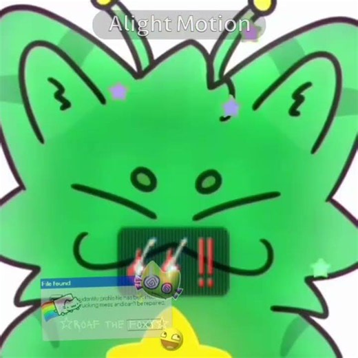 GNARPY! #alien #gnarpy #aliencat #green #Star #meme #gif