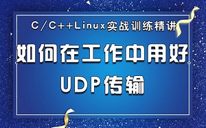 C/C++Linux实战训练精讲丨如何在工作中用好UDP传输丨UDP协议的应用