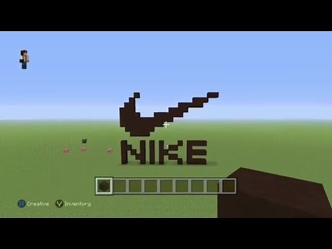 Minecraft: Making the Nike logo