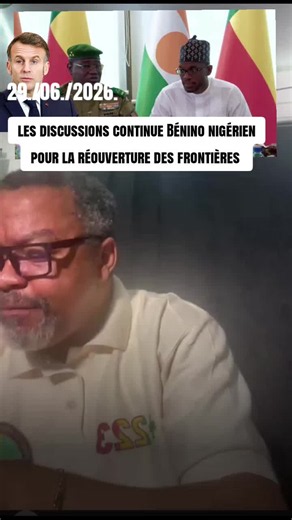 la réouverture des frontières Bénino nigérien #AES .