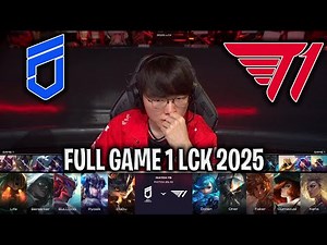FAKER DEMON KING PERFORMANCE!😱 - DNF vs T1 GAME 1 LCK SPRING 2025 W8D4 | DN FREECS vs T1 G1 LCK 2025