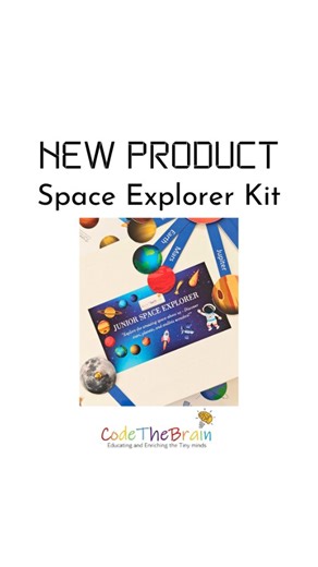 Codethebrain | Reusable Educational Learning kits for kids | JUNIOR SPACE EXPLORER KIT 🌍🌝🧑‍🚀 Contains: Solar system Model Day and Night Model Phases of Moon activity Reusable sheets Covers Planets... | Instagram